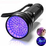 UV Flashlight Black Light, Foooxmart 68 LED Ultraviolet Blacklight Flashlights Detector for Dog/Cat Urine & Stain Detection,Hunting Scorpions,Search for Bed Bugs and Fluorescer