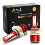 Alla Lighting 5200lm AL-R PS24W 5201 5202 LED Fog Lights Bulbs Extremely Super Bright 5201 5202 LED Bulb 6000K Xenon White PS19W PS24W 12085 DRL Replacement for Cars, Trucks