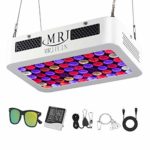 MRJIUIN Newest 600W LED Plant Grow Light,Double Switch and Dual Chips Full Spectrum Plant Light for Indoor Plants Veg/Flower (10W LEDs 60Pcs)
