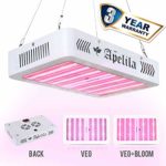 2000W LED Grow Light – Vander Newer Version Full Spectrum with Bloom Switch White LEDs Growing Lamps for Indoor Plants Veg and Flower- (384 LEDs High PPFD)