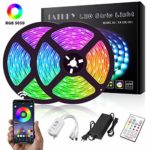 LED Strip Lights, TATUFY 32.8ft/10M Bluetooth LEDs Dream Color Changing Rope Lights 5050 RGB Rope Lights Kit with APP Waterproof Tape Lights Sync with Music Apply for Home Kitchen Decoration