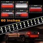 60 Inches Truck Tailgate Light Bar, LINKSTYLE Triple 504 LED Light Strip Running Turn Signal Brake Reverse Tail Lights for Pickup Trailer SUV RV VAN Jeep Car