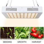 3400W LED Grow Light with Veg&Bloom Switch, 3 Chips LED Plant Grow Lamp Full Spectrum with Daisy Chain 3500K White LEDs and 660nm Full Red LEDs for Indoor Plants Veg and Flower