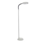 Lavish Home (72-6820) 6 Feet Sunlight Floor Lamp With Adjustable Gooseneck – White