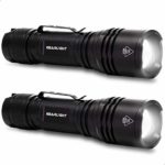 GearLight TAC LED Tactical Flashlight [2 PACK] – Single Mode, High Lumen, Zoomable, Water Resistant, Flash Light – Camping, Outdoor, Emergency, Everyday Flashlights with Clip