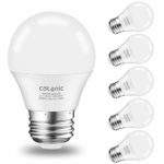 A15 LED Bulb,Cotanic Ceiling Fan Light Bulbs 6W (60W Equivalent),4000K Natural Daylight,E26 Standrad Base Light Bulb,600lm,CRI 80+ LED Globe Shape Bulb,Non-Dimmable,6 Packs