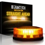 BEAMTECH Warning Strobe Light,24 LED Chips 20W High Intensity Enforcement Emergency Hazard Mini Beacon Lighting Bar with Magnetic Base Amber Yellow