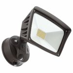 LEONLITE LED Outdoor Flood Light, Dusk-to-Dawn (Photocell Included), 3400lm, Waterproof Security Floodlight, 28W (220W Eqv.), DLC and ETL-Listed Exterior Lighting for Yard, 5000K Daylight