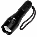 Led Torch Tactical Flashlight, Handheld Flashlight Ultra Bright with 5 Modes, 1000 Lumen, Zoomable, Water Resistant for Camping, Hiking, Emergency, Indoor, Outdoor (Batteries Not Included)