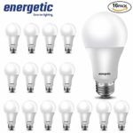 LED Light Bulbs 60 Watt Equivalent, A19, Warm White 3000K, E26 Base, Non-Dimmable, 750lm, UL Listed, 16-Pack