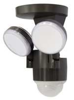 LP-1803-BZ 180-Degree Bronze Motion Activated Outdoor Integrated LED Flood Lights with 1100 Lumens (Bronze)