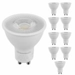 DEWENWILS 10-Pack GU10 LED Dimmable Bulb, 500LM, 5000K Daylight Track Lighting Bulb, 7W(50W Halogen Equivalent) LED Bulbs, UL Listed