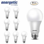 LED Bulbs 60 Watt, A19 Light Bulbs, Warm White 3000K, E26 Base, Non-Dimmable, 750lm, UL Listed, 8-Pack