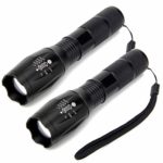 Flashlights, SONATA LED Tactical Flashlight (2 PACK), Handheld Light with High Lumens, Zoomable, 5 Modes, Water Resistant, for Camping, Outdoor, Emergency, Everyday Flashlights