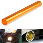 DIYAH 12 X 48 Inches Self Adhesive Headlight, Tail Lights, Fog Lights Tint Vinyl Film (Orange)