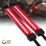 2pc 5″ Red LED Light Strip Kit [Brake/Tail/Turn] [IP68 Waterproof] [15 LEDs] Bright and Flexible Lighting for a Motorcycle Snowmobile or ATV
