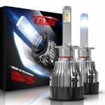 KATANA H1 LED Headlight Bulbs w/Mini Design,4700Lux 10000LM 6500K Cool White CREE Chips All-in-One Conversion Kit