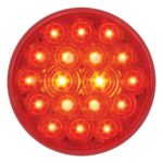 Grand General 76452 Fleet Red 4″ Round 18-LED Stop/Turn/Tail Sealed Light