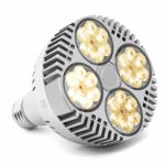 LED Grow Light Bulb 120W, CFGROW Full Spectrum LED Plant Grow Light Bulb, E26 Sunlike White LED Plant Bulb Fan Cooling for Indoor Garden Hydroponics Greenhouse Succulent Flower Veg and Bloom