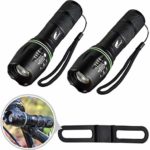 HAUSBELL Flashlights, T6 LED Flashlights, LED Handheld Flashlights, Zoomable, High Lumen, Water Resistant, 5 Light Modes Lantern Flashlights for Camping, Hiking, Kids, Outdoor (2 Pack)