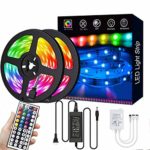 LED Strip Lights,32.8ft RGB 300LEDs Waterproof Light Strip Kits with infrared 44 Key, Suitable for Room,TV, Ceiling, Cupboard Bar Home Decoration