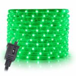 WYZworks 150 feet 1/2″ Thick Green Pre-Assembled LED Rope Lights with 10′, 25′, 50′, 100′ Option – Christmas Holiday Decoration Lighting | UL Certified
