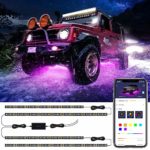 Car Underglow LED Lights, Govee Exterior Car Lights with Ultra Long 2-in-1 Design (2 x 47 inch + 2 x 35 inch), App Control Under LED lights for Car with 16 Million Colors, Sync to Music, DC 12-24V