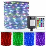 HAHOME 66Ft 200LEDs Color Changing Outdoor String Lights,Multi-Colored