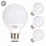 Comzler 9 Watt G25 LED Bulb, 72W Incandescent Bulb Equivalent Globe LED Light Bulb, Warm White 2700K, 900 Lumens, Omnidirectional Vanity Mirror Light, Non-Dimmable (Pack of 4) (2700K)