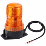 Magnetic Amber Led Strobe Lights, WOWTOU 12V 24V Hazard Warning Safety Caution Flashing Beacon Light for Vehicles Forklift Golf Carts Trucks Snow Plows Tractor Car Roof