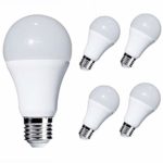 Megrezo 12V Low Voltage LED Light Bulbs – Warm White 7W E26 60W Equivalent – DC/AC Light Bulb for RV, Solar Panel Project, Boat, Garden Landscape, Off-Grid Lighting (4 Pack)