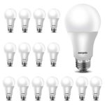 60W Equivalent, A19 LED Light Bulb, 5000K Daylight, E26 Medium Base, Non-Dimmable LED Light Bulb,750lm,UL Listed 16-Pack