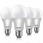 Led Light Bulbs 60 Watt Equivalent (9w), Warm White 3000K A19 LED Light Bulbs, Standard E26 Medium Base, 750lm Non-Dimmable, UL Listed, 4 Pack