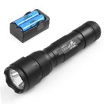 UltraFire Single Mode Handheld Flashlight WF-502B, XP-E V6 LED, Super Power 1000 Lumens hwawys led Flashlights Small Pocket Torch (with 18650 batteries and charger)