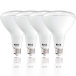 Sunco Lighting 4 Pack BR40 LED Bulb, 17W=100W, Dimmable, 5000K Daylight, E26 Base, Indoor Flood Light for Cans- UL & Energy Star