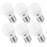 AED A15 LED Light Bulbs, 25-30W Equivalent, 250 Lumens, 2700K Warm White, E26 Medium Screw Base, Non-dimmable, Small LED Globe Light Bulbs for Ceiling Fan and Vanity Mirror, 4Packs