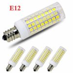 [4-Pack] E12 Led Bulb Candelabra Light Bulbs 8W, 100W (850LM) Equivalent Ceiling Fan Bulbs, Daylight 6000K, LED Chandelier Light Bulbs, LED Candle Bulbs (Base E12) Home Light Fixtures Decorative.