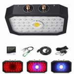 1000W LED Grow Light Full Spectrum,BONLOE Upgraded COB Double Chips LED Plant Growth Light with Adjustable Veg and Bloom Knobs and Thermometer Humidity Monitor for Indoor Plants