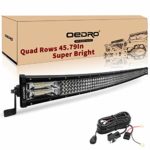 LED Light Bar Curved with Wiring Harness Quad-Row 42In 1128W oEdRo Spot Flood Combo Led Lights Work Lights Fog Driving Light Off Road Light 12/24V Fit for Pickup Jeep SUV 4WD 4X4 ATV UTE TruckTractor