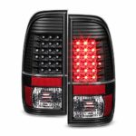 ACANII – For Blk 1997-2003 Ford F150 1999-2007 F250 F350 F450 Superduty LED Tail Lights Lamps