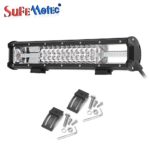SUFEMOTEC NEW 16 Inch 216W Tri Row Offroad CREE LED Light Bar Driving Work Lights For Toyota FJ Cruiser Off-road 4WD 4×4 Tractor Truck Boat Military Marine UTV Jeep Headlight