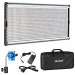 Neewer Dimmable LED Video Light Photography LED Lighting 1320 LEDs 3200-5600K, Metal Frame with Barndoor, DC Adapter/Battery Power for Studio Portrait Product Video Shooting (Battery Not Include)