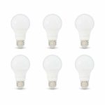 AmazonBasics 75W Equivalent, Soft White, Non-Dimmable, 10,000 Hour Lifetime, A19 LED Light Bulb | 6-Pack