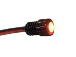 BRIGHTEST Light Bolt – Flush Mount 12V LED Light for Bumper, Grille, Cars Interior, Dash, Ambient Lighting, Motorcycle w/SLEEK Aluminum Housing & Screw Nut (6 mm Black, Red LED)