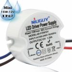 15w waterproof LED drive power supply, 110V/ 220AC-DC 12V 1.25A switch transformer – constant voltage LED driver is suitable for LED Strip Lights and G4, MR11, MR16 LED Light Bulbs-NiuGuy