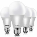 Led Light Bulbs 60 Watt Equivalent (9w), 5000K Daylight A19 LED Bulbs, Standard E26 Medium Base, 750lm Non-Dimmable, UL Listed, 4 Pack