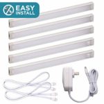 BLACK+DECKER LEDUC9-5CK LED Under Cabinet Kit with Motion Sensor, Dimmable Kitchen Accent Lights, Tool-Free Install, Cool White 4000k, 9″ Length, 5-Bars