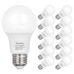 Hykolity 12 Pack 60W Equivalent A19 LED Light Bulb, 9W, 2700K Soft White, 800LM, E26 Medium Base, Non-Dimmable, UL Listed