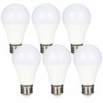 Haian 12V LED Bulb 7W 700Lm E26/E27 Standard Base 60W Equivalent 12 Volt Low Voltage Lights AC/DC 12-24V A19 Lamp,Warm White 3000K,Off Grid Solar Battery System Lighting,RV,Marine LED Lights,6 Pack