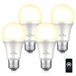Smart Light Bulb Compatible with Alexa Google Home, NiteBird A19 E26 Wifi Dimmable Warm White 2700K LED Lights Bulbs, 75W Equivalent, No Hub Required, 4 Pack